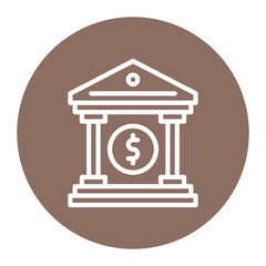 Bank icon vector image. Can be used for Luxury.