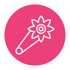 Brooch icon vector image. Can be used for Luxury.