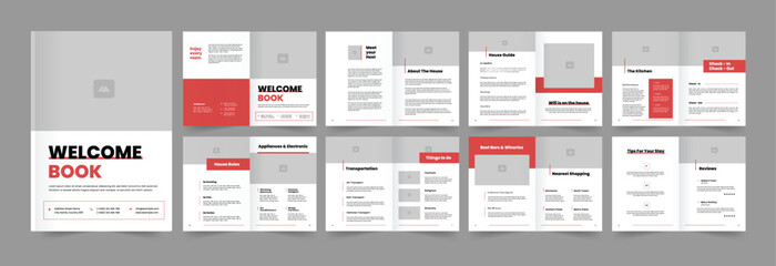  House Rental Welcome Book or  Welcome Book Template 
