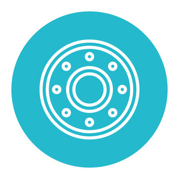 Flange icon vector image. Can be used for Mettalurgy.