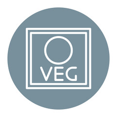 Vegetarian Mark icon vector image. Can be used for Nutrition.