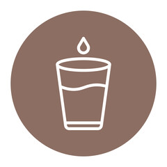 Water icon vector image. Can be used for Nutrition.