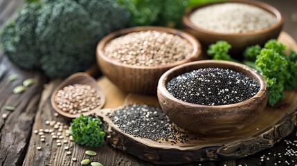 the nutritional benefits of superfoods such as quinoa, kale, and chia seeds. 