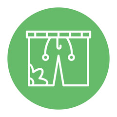 Shorts icon vector image. Can be used for Laundry.