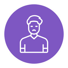 Man icon vector image. Can be used for Homeless.