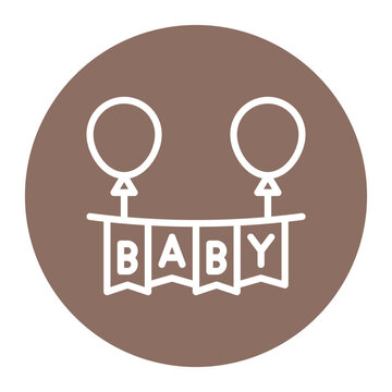Baby Shower icon vector image. Can be used for Child Adoption.