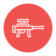 Sniper icon vector image. Can be used for Shooting.