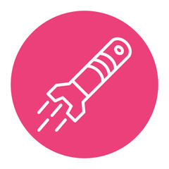 Torpedo icon vector image. Can be used for Shooting.
