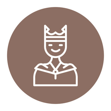 King icon vector image. Can be used for Fairytale.