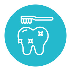 Dental Cleaning icon vector image. Can be used for Veterinary.
