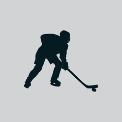 Hockey icon design vector graphic of template, sign and symbol