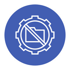 Restriction Of Processing icon vector image. Can be used for Compliance And Regulation.