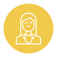 Assistant Woman icon vector image. Can be used for Crime Investigation.