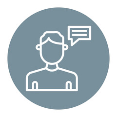 Male Informant icon vector image. Can be used for Crime Investigation.