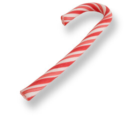 Fototapeta premium Shadow under a Red and white candy cane