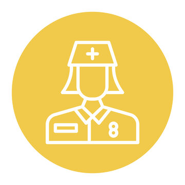 Nurse Female icon vector image. Can be used for Home Services.