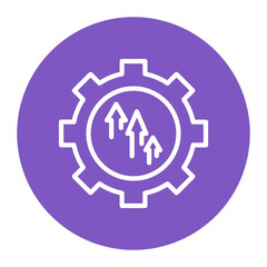 Continuous Improvement icon vector image. Can be used for Project Assesment.