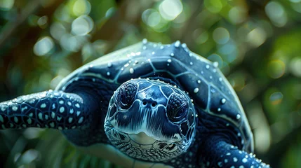 Foto op Plexiglas World Habitat wildlife day, endangered species of tortoise turtle , world Forest and biodiversity. Earth Day or World Wildlife Day concept. Biodiversity. Environmental protection. © Mahnoor