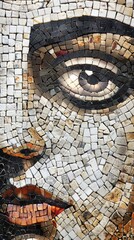 Mosaic depiction of an eye