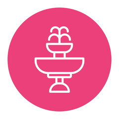 Drinking Fountain icon vector image. Can be used for Public Utilities.