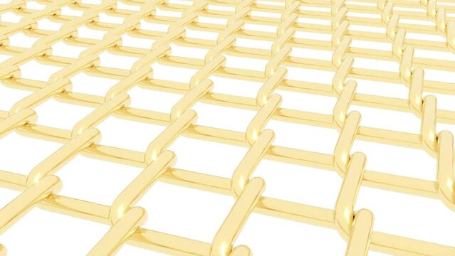 Gold grid on white back intro able to loop endless 4k