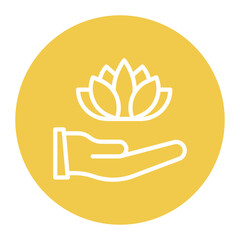 Holistic Wellness icon vector image. Can be used for Elderly Care.