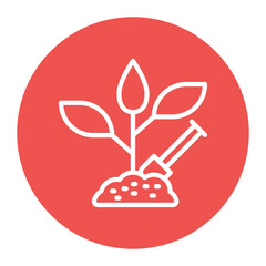 Gardening icon vector image. Can be used for Elderly Care.