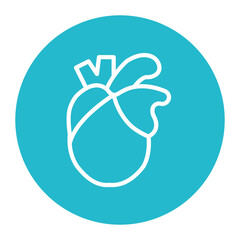 Coronary Artery icon vector image. Can be used for Cardiology.