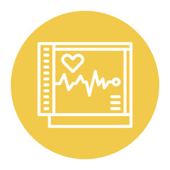 Holter Monitor icon vector image. Can be used for Cardiology.