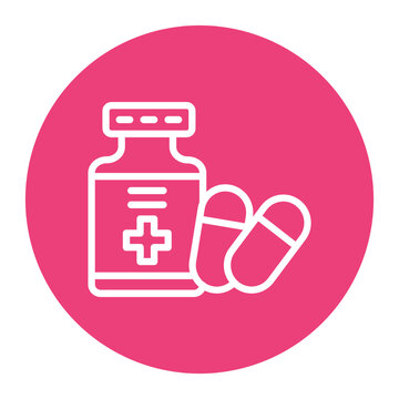 Medication icon vector image. Can be used for Cardiology.