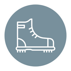 Mountaineering Boots icon vector image. Can be used for Rock Climbing.