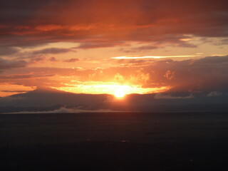 Sunrise in Ngorongoro valley 
