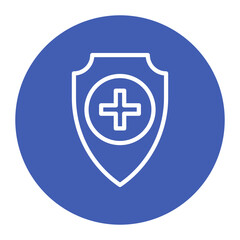 Health Shield icon vector image. Can be used for Tuberculosis.