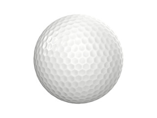 Golf ball isolated on transparent background