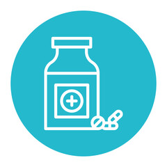 Pill Bottle icon vector image. Can be used for Tuberculosis.