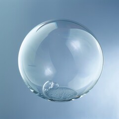 Bubble-like Glass Sphere with a Coin Inside A Monthly Event-Inspired, Trendy, and Creative Title Generative AI