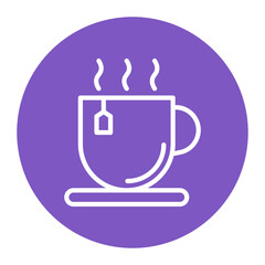 Teacup icon vector image. Can be used for Brunch.