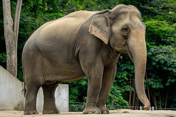 Fototapeta premium Elephant in zoo