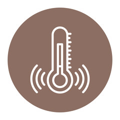Temperature Sensor icon vector image. Can be used for Sensors.