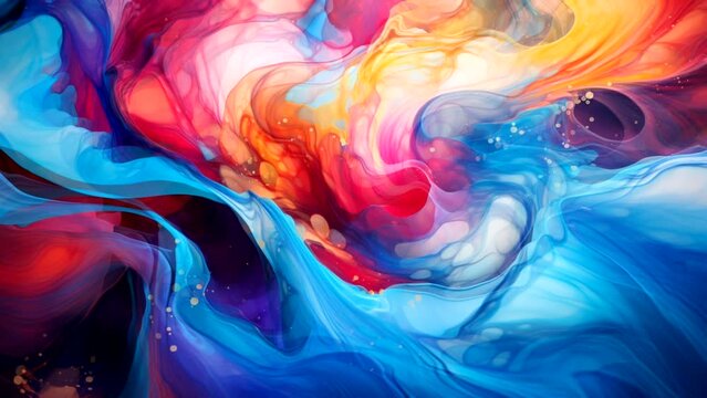 Gradient fabric in pastel colors, liquid glass collected in layers, moves and shimmers on a light background. Abstract animation of rainbow hue flower shaped fabric, 3D futuristic motion design 4K