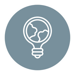 Earth Hour icon vector image. Can be used for World Environment Day.