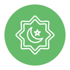 Islamic Star icon vector image. Can be used for Eid al Adha.