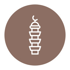 Minaret icon vector image. Can be used for Eid al Adha.