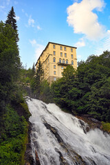 Waterfall Gasteiner Ache river in Bad Gastein Austria - 773002943