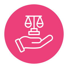 Law icon vector image. Can be used for Protesting and Civil Disobedience.