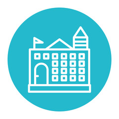 Fototapeta premium University icon vector image. Can be used for Literature.