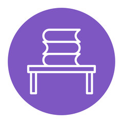 Stack of Books icon vector image. Can be used for Literature.