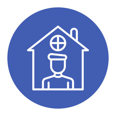 Stay at Home icon vector image. Can be used for Lifestyles.