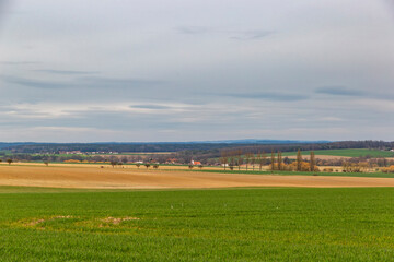 Obraz premium Springtime landscape in central Europe