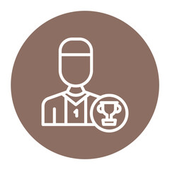 Champion Male icon vector image. Can be used for Achievements.